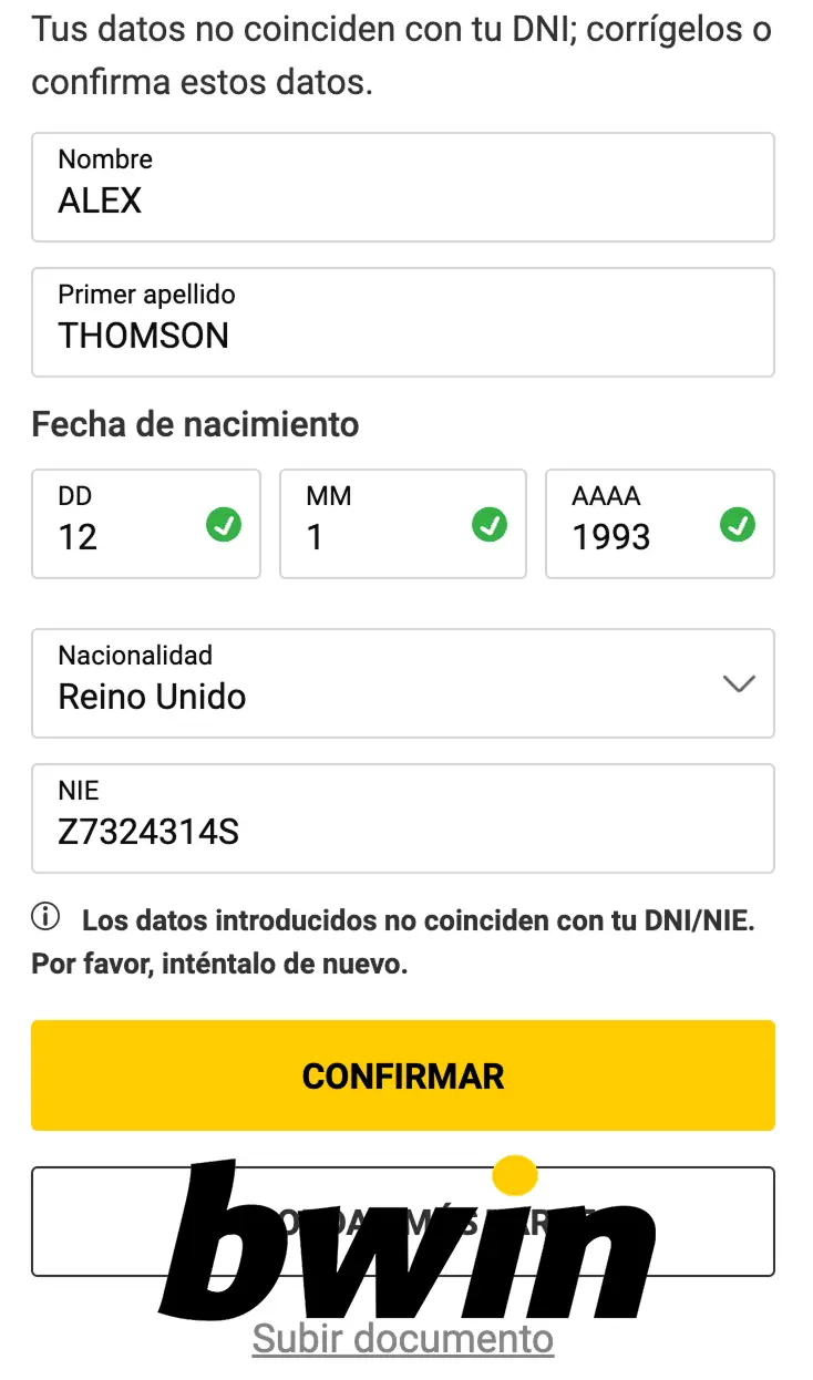bwin entrar y verification