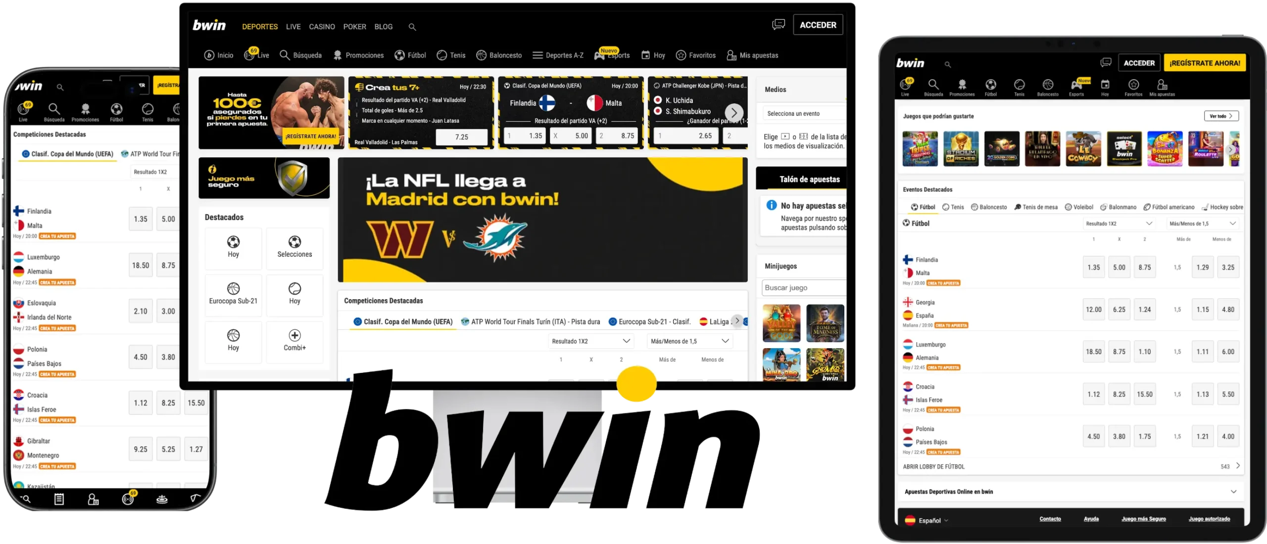 plataforma bwin con bonos y mercados de apuestas deportivas